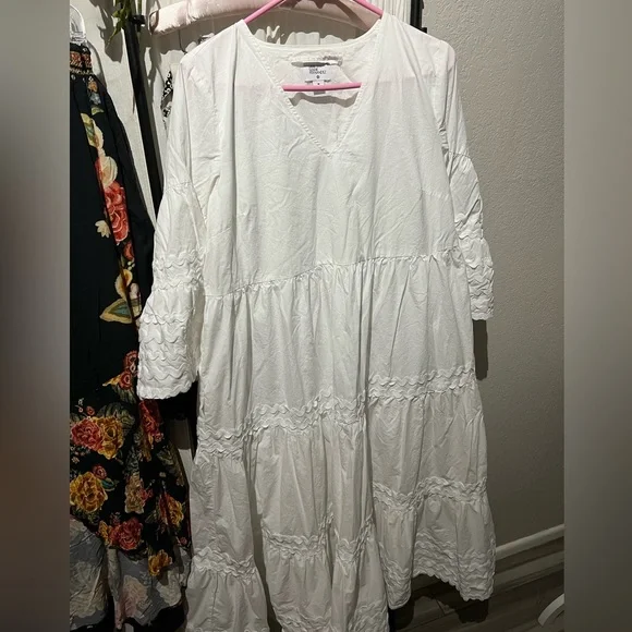 Lisa Marie Fernandez | Dresses | Lisa Marie Fernandez Maxi White Dress So  Super Cute All Cotton | Poshmark